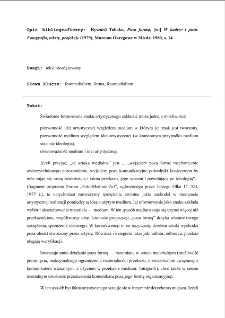 Poza formą, [w:] W kadrze i poza. Fotografia, teksty, projekcje