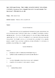 Nauka widzenia. Ł&oacute;dź Kaliska