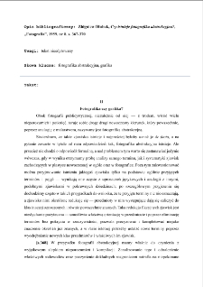 Czy istnieje fotografika abstrakcyjna?