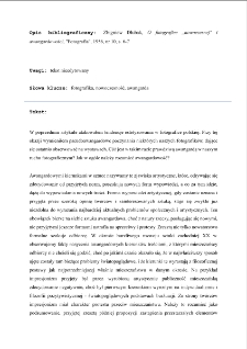 O fotografice ,,nowoczesnej" i awangardowości