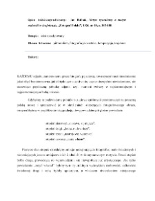 Motyw rysunkowy a motyw malarski w krajobrazie