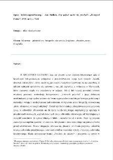 Czy pejzaż może się przeżyć?