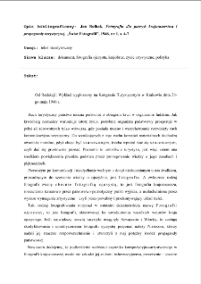 Fotografia dla potrzeb krajoznawstwa i propagandy turystycznej