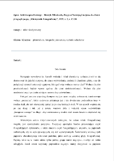 Drogą od koncepcji motywu do obrazu fotograficznego, cz. 2