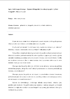 Co wolno fotografice?