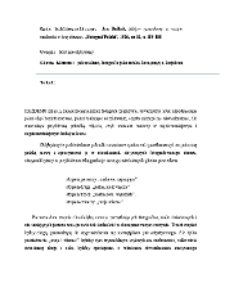 Motyw rysunkowy a motyw malarski w krajobrazie